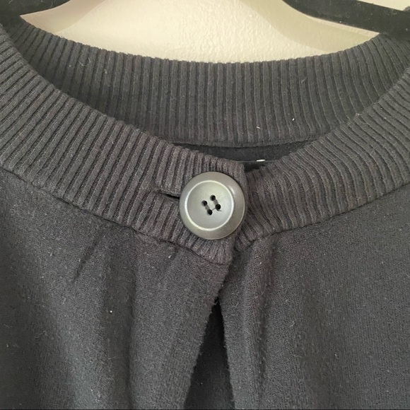Express Black Cropped Cardigan Three quarters sleeve, button top - Picture 7 of 7